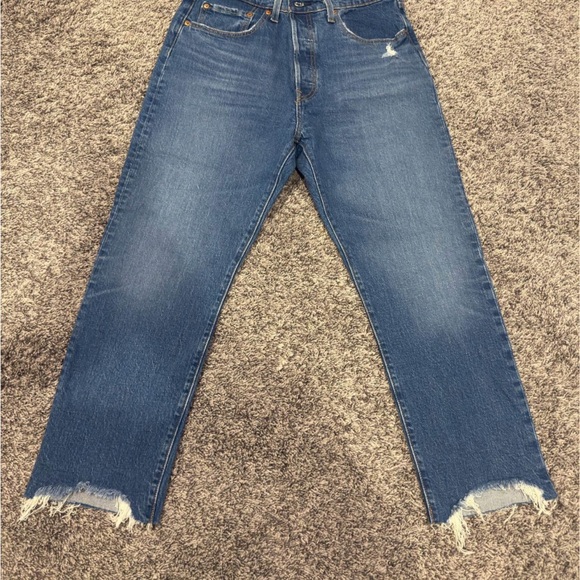 Women's 501 ankle crop Jeans - Picture 1 of 4